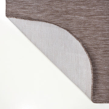 Miles Modern Minimalist Radius Corner Solid Indoor/Outdoor Area Rug
